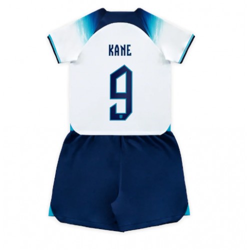 Otroški Nogometni dresi Anglija Harry Kane #9 Domači SP 2022 Kratek Rokav (+ Kratke hlače)